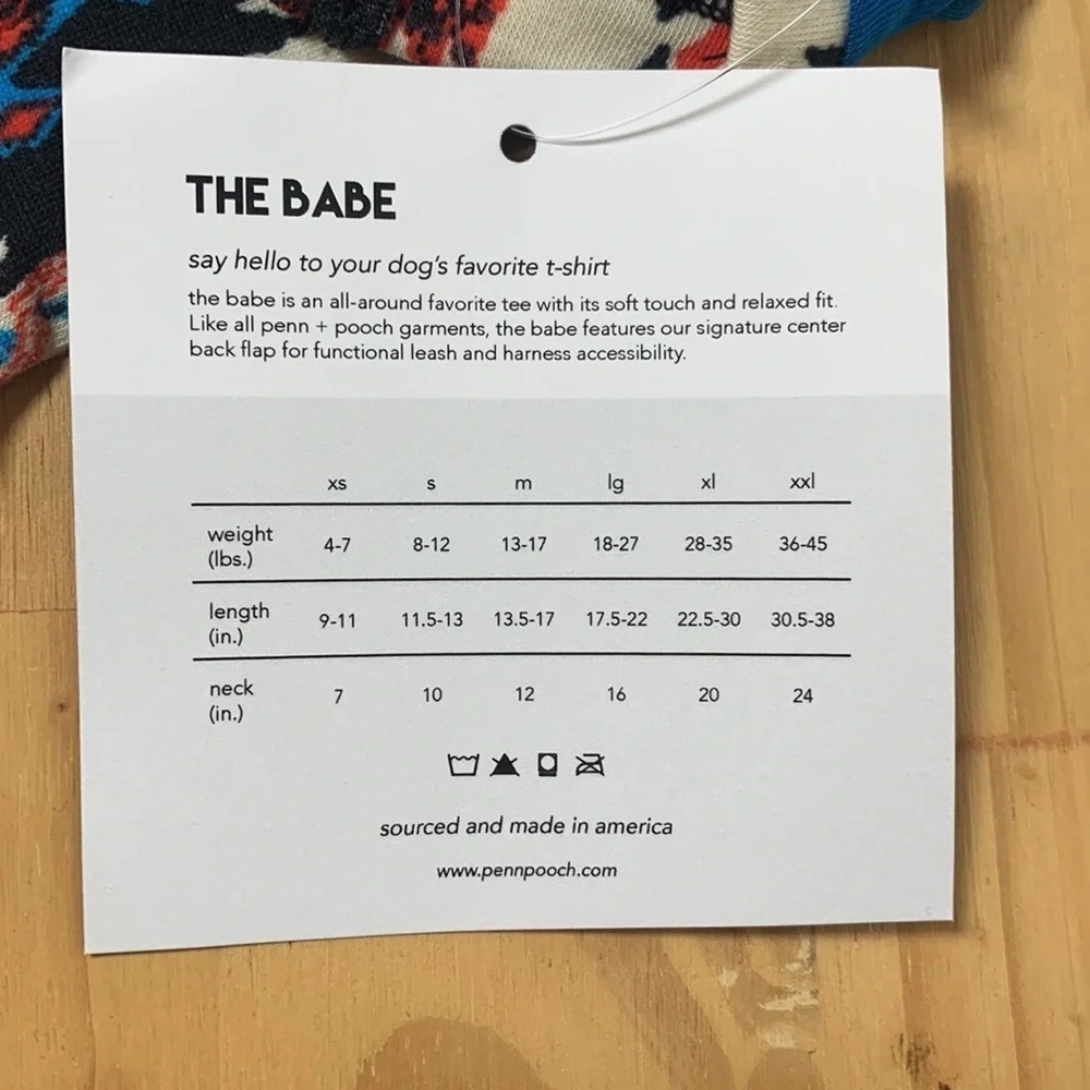 Penn + Pooch “The Babe” Dog T-Shirt | Size Small